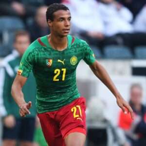 Joel Matip representing Cameroon in the 2014 World Cup