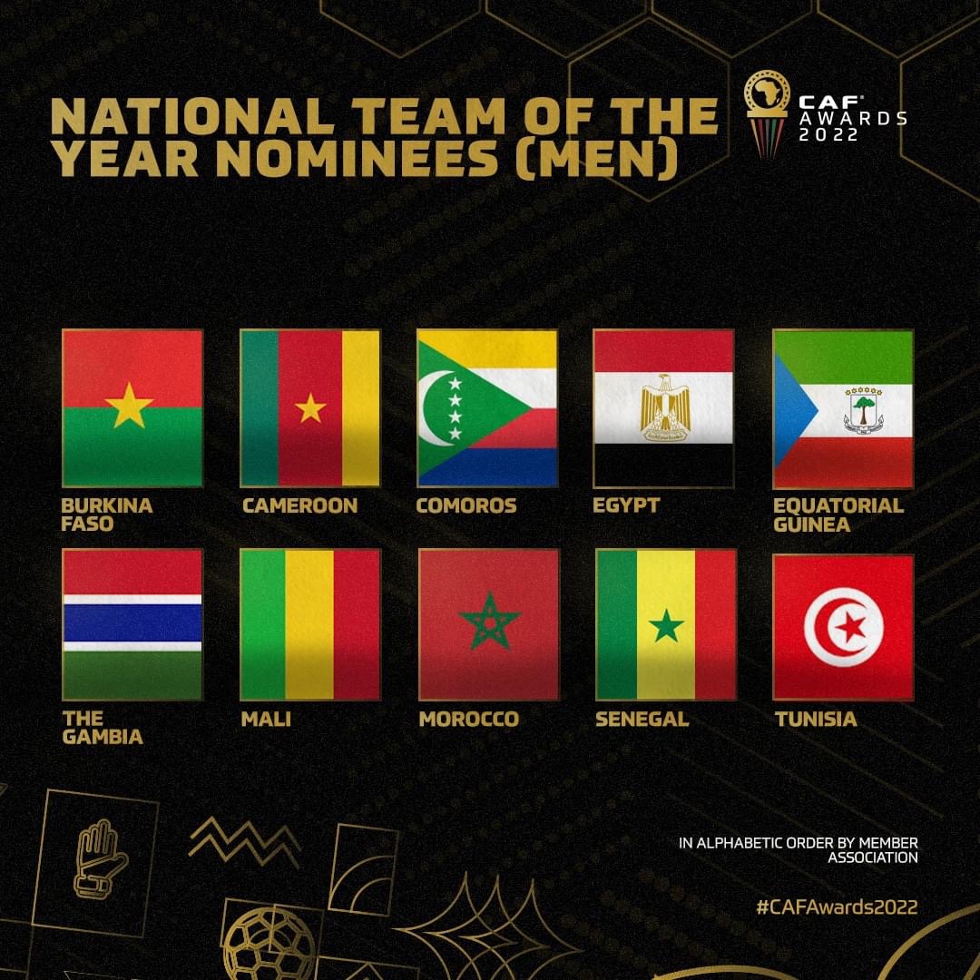 CAF2022 awards: National Team of the Year