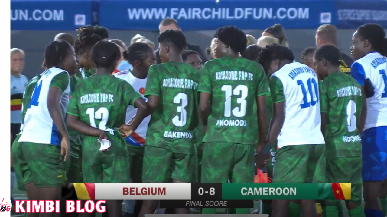 Cameroon thrash Belgium 8-0 to qualify for Women’s Military World Cup finals.