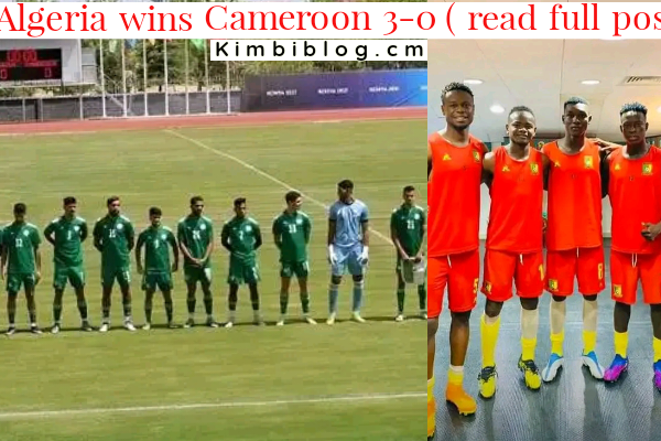 Football: 🇩🇿 Algeria U23 wins Cameroon 3 – 0 🇨🇲 in turkey 😭( read full post first)
