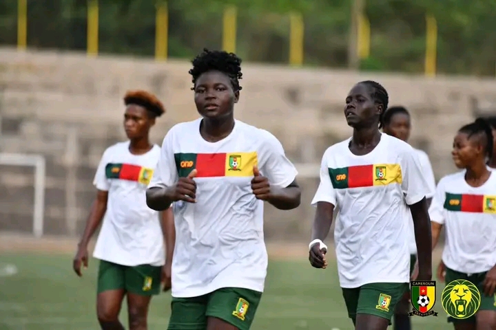Brenda Tabe, one of the five home based players named by Gabriel Zabo to represent Cameroon in the 2023 FIFA Women's World Cup intercontinental play offs