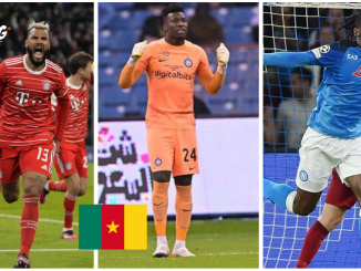 Cameroonian internationals who have progressed to the Quarter finals of the UEFA Champions League