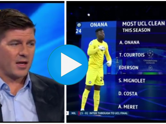 Liverpool legend Steven Gerrard was full of praises for Andre Onana live on BT Sport last night after his performance against AC Milan