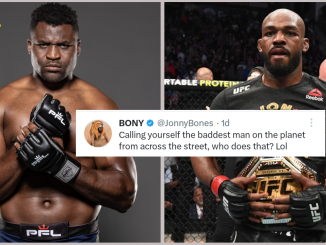 Francis Ngannou replied Johnny Jones with a savage tweet after the UFC heavyweight Champion claimed Ngannou left UFC because he was afraid to face him.