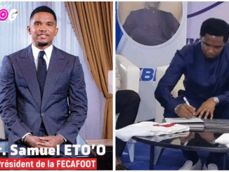 FECAFOOT President Samuel Eto'o has signed a two year ambassadorship deal with betting company 1xbet