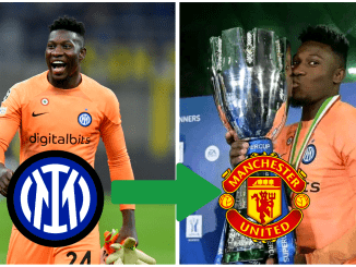 According to Italian media Sport Mediaset, Andre Onana is one step away from joining English Premier League giants Manchester United.