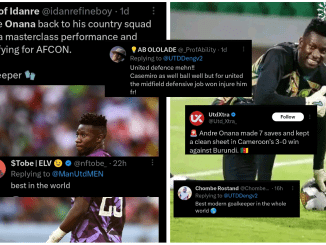 "Our Defence is the problem " Manchester United fans go wild on Twitter after watching Andre Onana perform for Cameroon vs Burundi