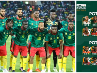 Cameroon has been placed in Pot one of the 2023 AFCON draws.