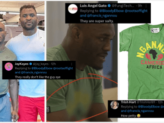 UFC boss Dana White has been heavily criticized after UFC appeared to blur a Francis Ngannou T-shirt wore by Kamaru Usman