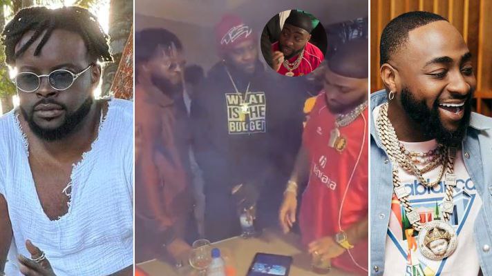 “Locko is a legend” fans react as Davido, Krys M, Rema vibe to “Bloque” by Locko in a video(watch)