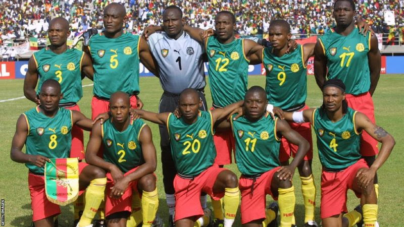 Cameroon's 2002 AFCON sleeveless kit has been ranked as the best kit in AFCON history by the BBC.